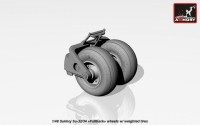 AR AW48025   1/48 Sukhoj Su-32/34 wheels w/ weighted tires (attach6 17290)